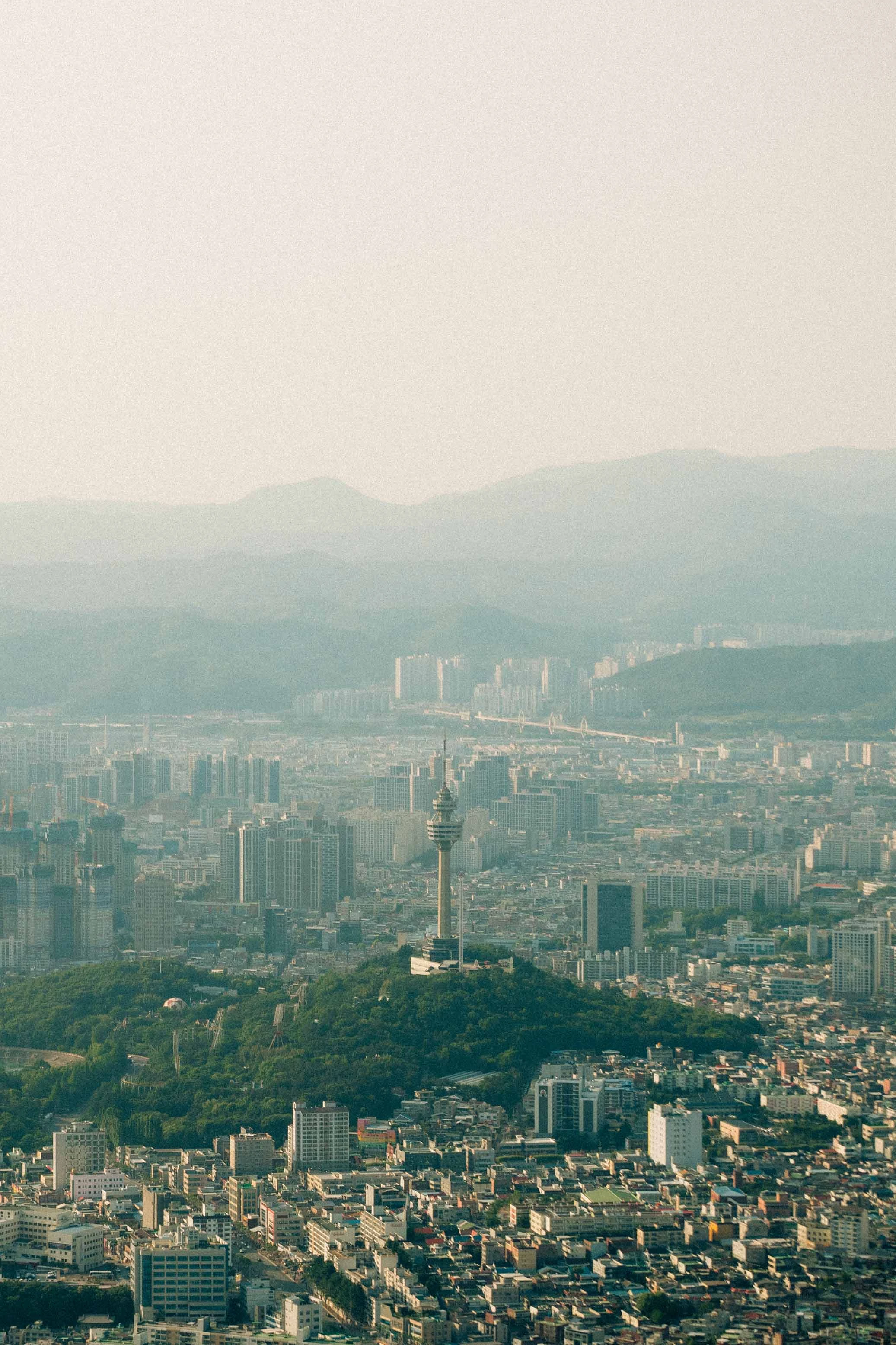 Point of view of Daegu in Korea