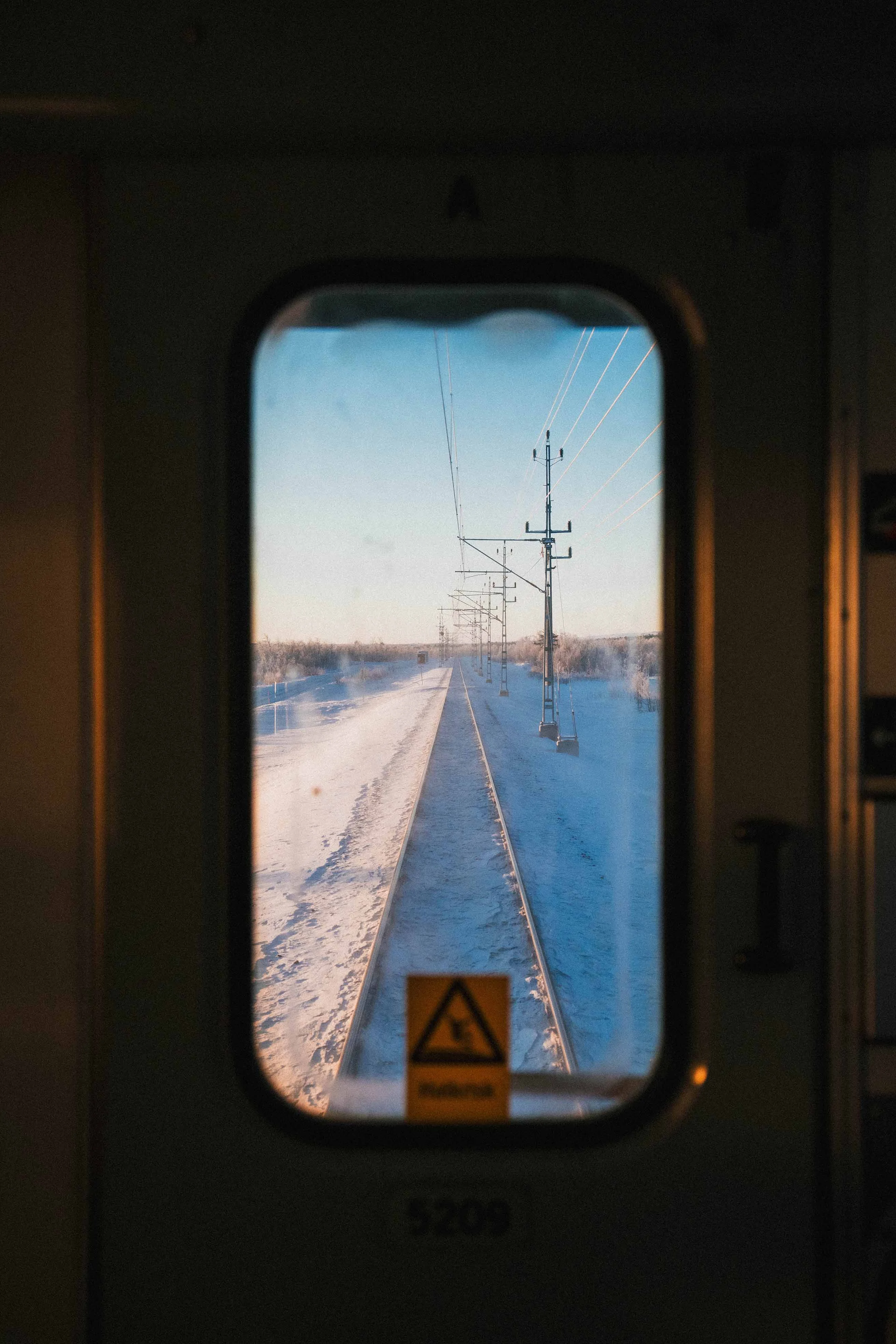 Photo from a window of a train.